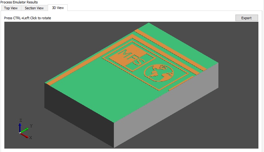 Lithography result in 3D